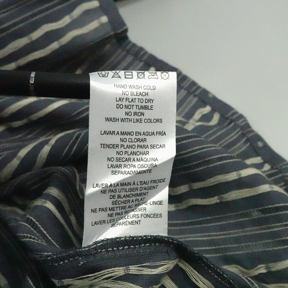 Women Top Medium Gray Lace Embroidered Babydoll Bell Sleeve Boho Chic Whimsigoth - Picture 12 of 16